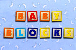 write things with baby blocks