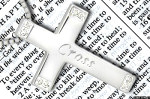 write your name or a message on a cross pendant